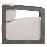 Leilani Beige/Cream/Smoked Truffle Outdoor Swivel Chair - Ornate Home