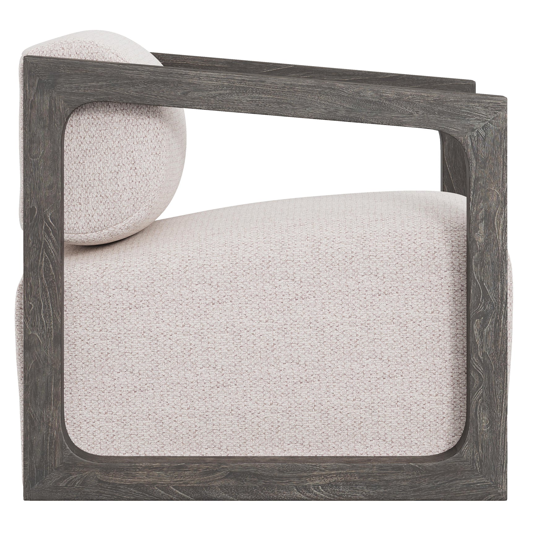 Leilani Beige/Cream/Smoked Truffle Outdoor Swivel Chair - Ornate Home