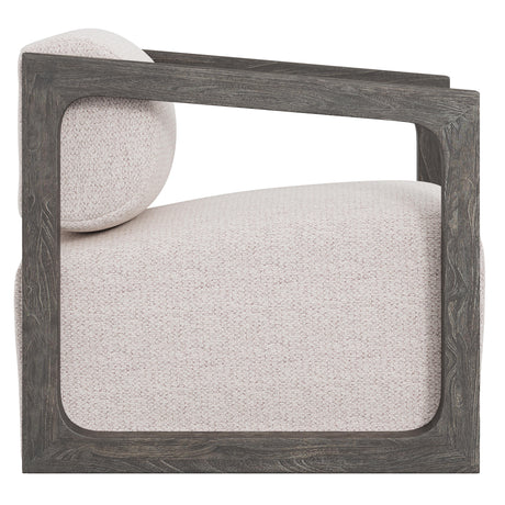 Leilani Beige/Cream/Smoked Truffle Outdoor Swivel Chair - Ornate Home