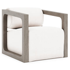 Leilani Weathered Teak Outdoor Swivel Chair - Ornate Home