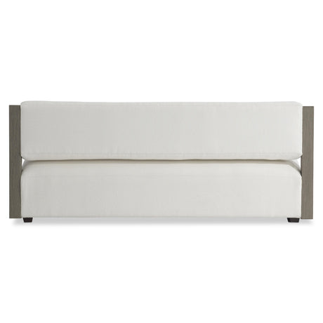 Leilani Weathered Teak/White/Cream Outdoor Sofa - Ornate Home