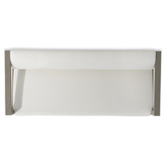 Leilani Weathered Teak/White/Cream Outdoor Sofa - Ornate Home