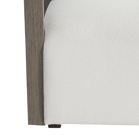 Leilani Weathered Teak/White/Cream Outdoor Sofa - Ornate Home