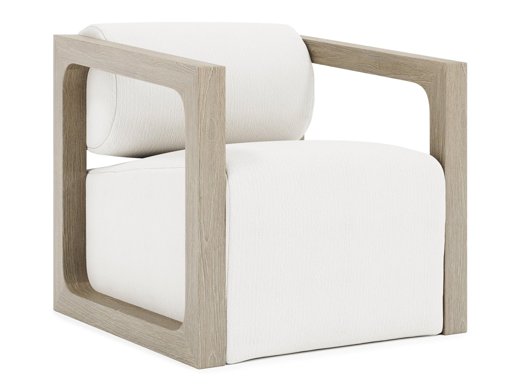 Leilani White/Cream/Sea Oat Outdoor Swivel Chair - Ornate Home