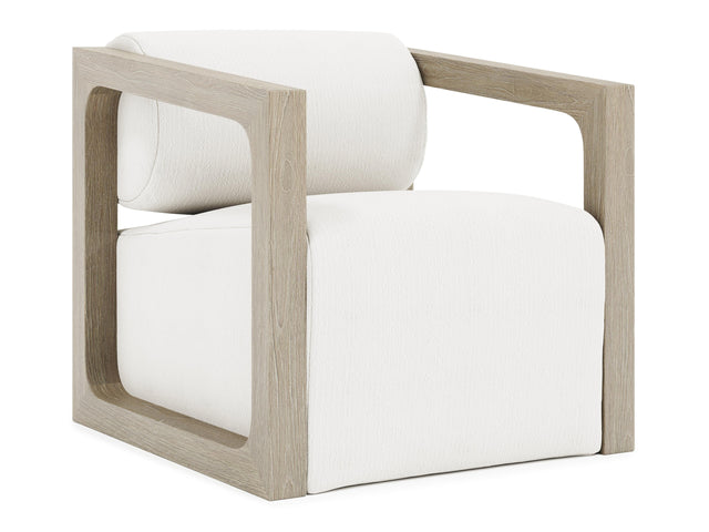 Leilani White/Cream/Sea Oat Outdoor Swivel Chair - Ornate Home