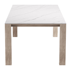 Leilani White Outdoor Rectangular Dining Table - Ornate Home