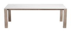 Leilani White Outdoor Rectangular Dining Table - Ornate Home