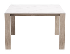 Leilani White Outdoor Square Dining Table (48") - Ornate Home