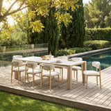 Leilani White Rectangular Dining Table
