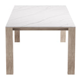 Leilani White Rectangular Dining Table
