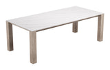 Leilani White Rectangular Dining Table