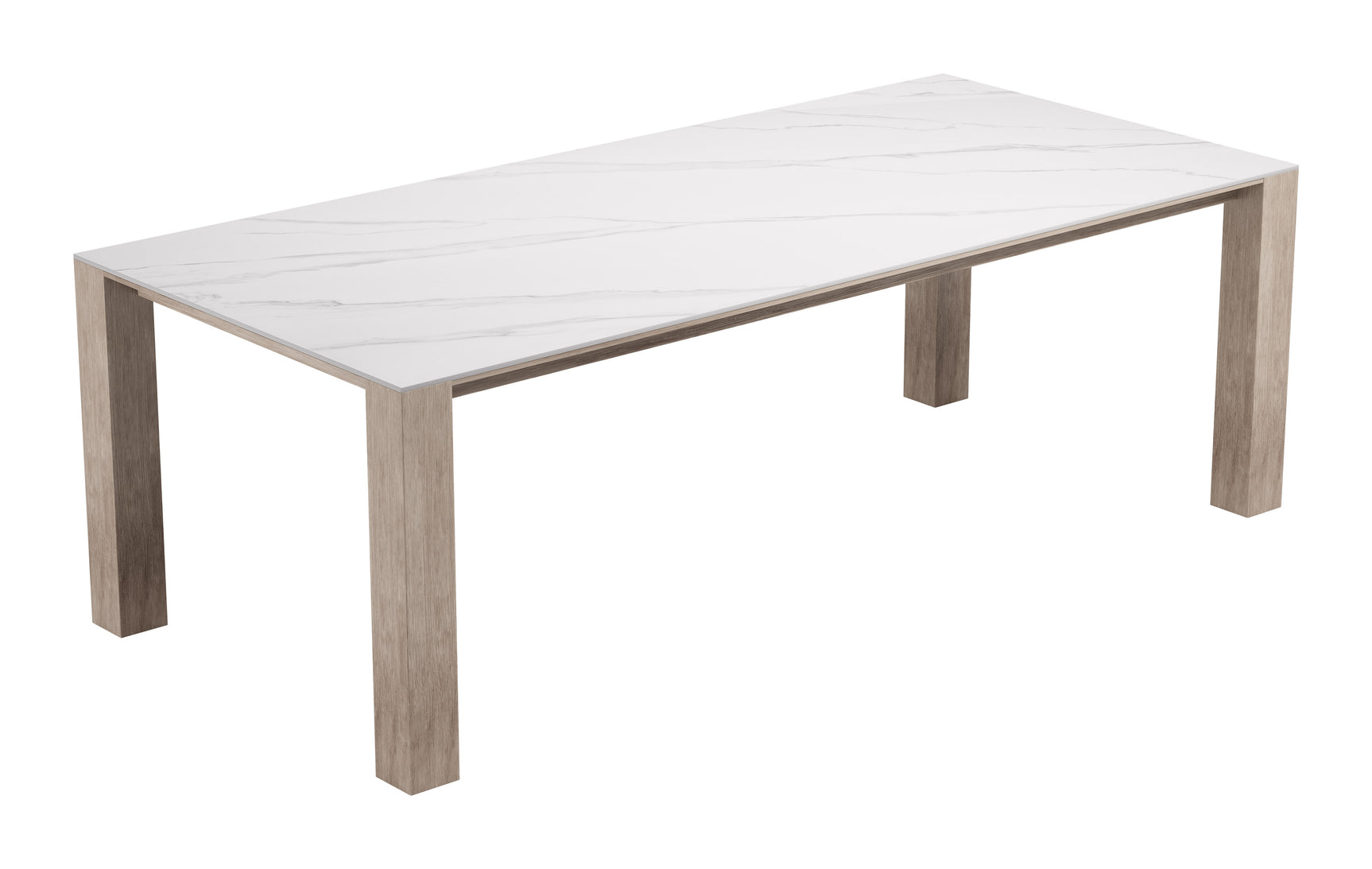 Leilani White Rectangular Dining Table