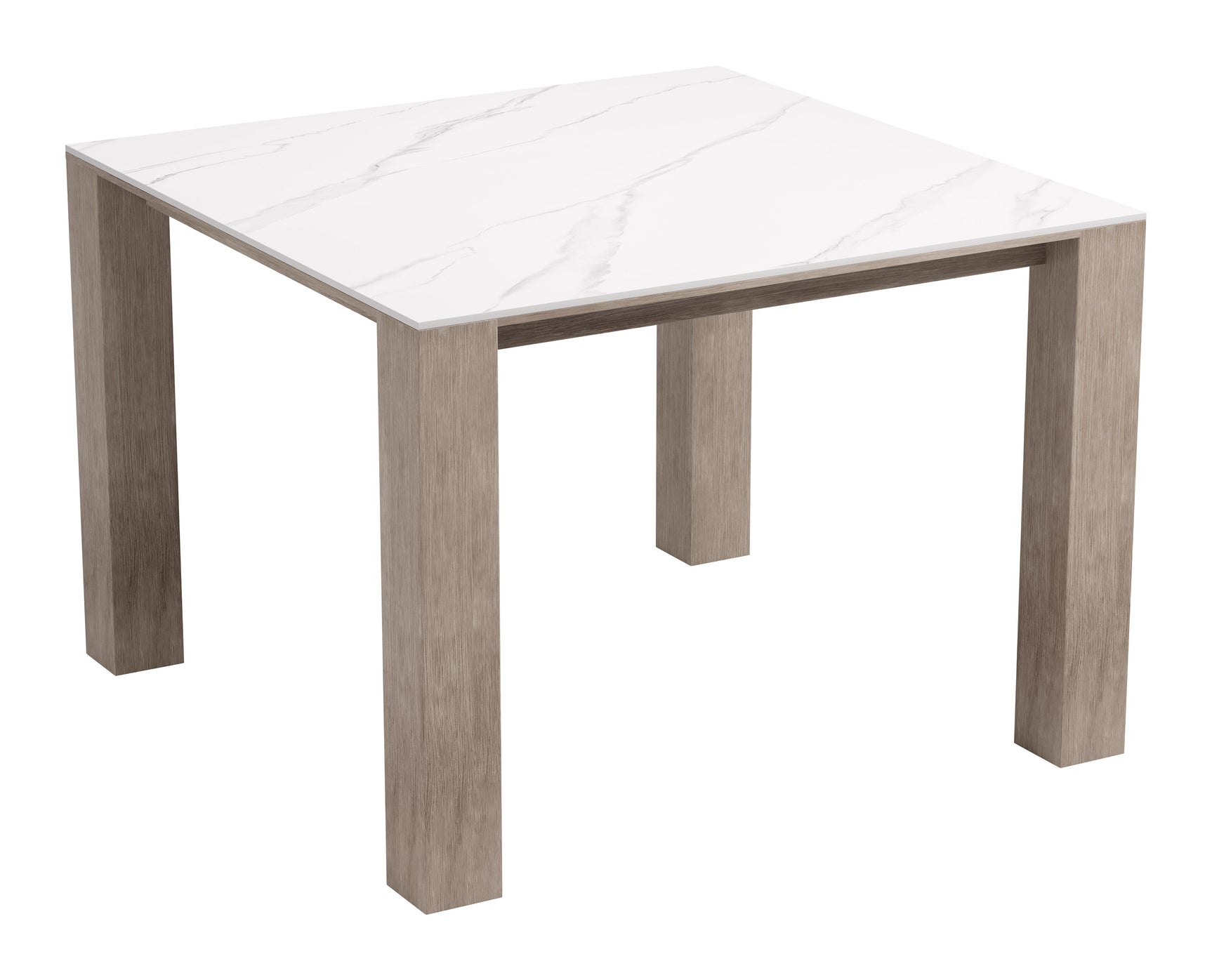 Leilani White Square Dining Table (42")