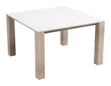 Leilani White Square Dining Table (48")