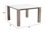Leilani White Square Dining Table (48")