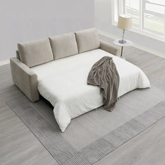 Leira Beige Sofa W/Sleeper - Ornate Home