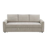 Leira Beige Sofa W/Sleeper - Ornate Home