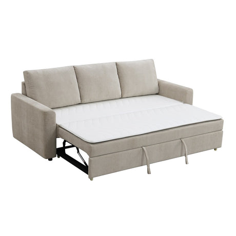 Leira Beige Sofa W/Sleeper - Ornate Home