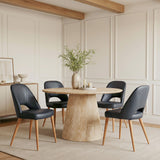 Leith Black Dining Chair (Set of 2) - Ornate Home