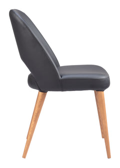 Leith Black Dining Chair (Set of 2) - Ornate Home