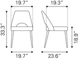 Leith Black Dining Chair (Set of 2) - Ornate Home