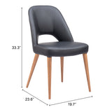 Leith Black Dining Chair (Set of 2) - Ornate Home