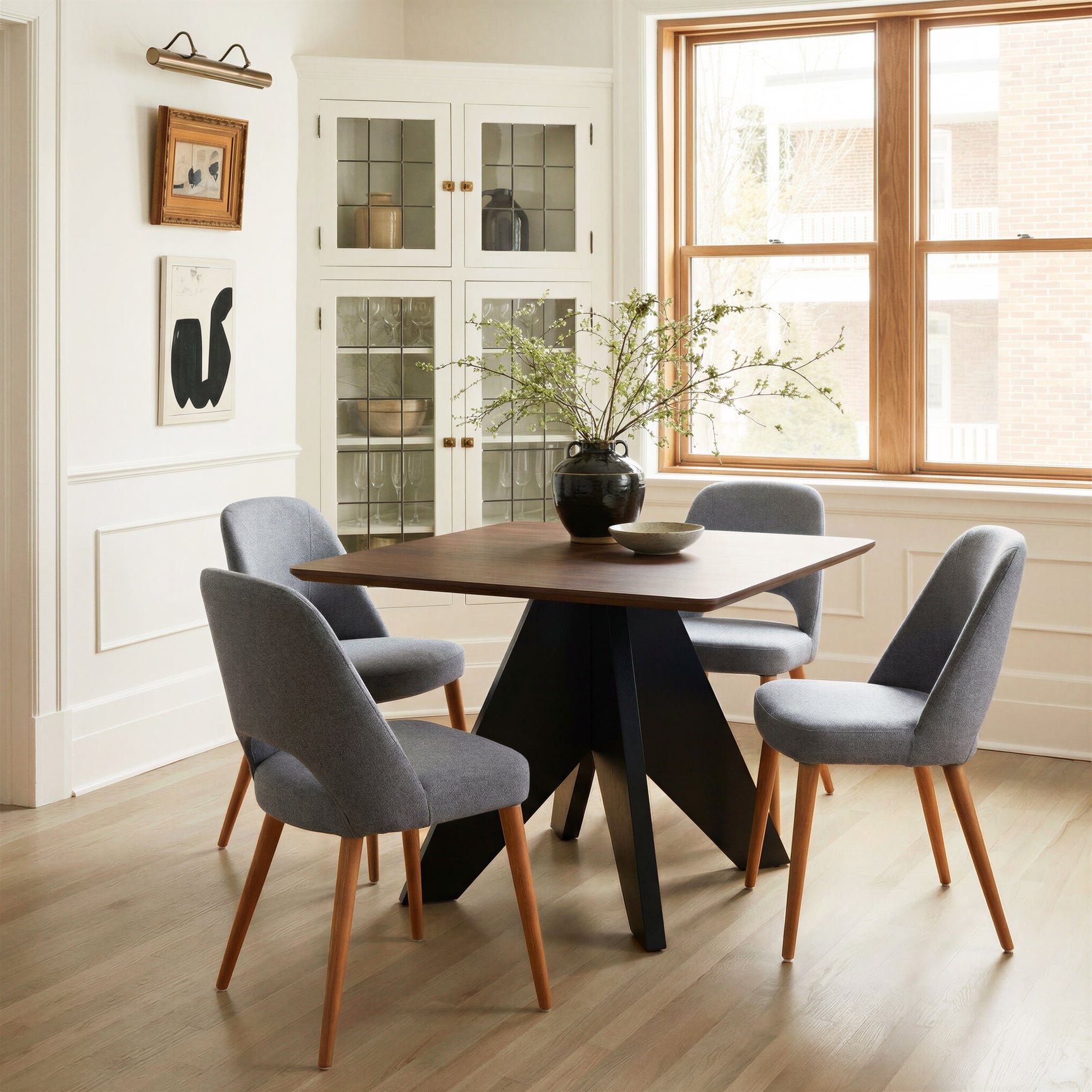Leith Gray Dining Chair (Set of 2) - Ornate Home