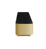 Leknes Gold/Black TV Stand - Ornate Home