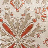 Lela Orange/Beige 21x21 Pillow (Set of 2) - Ornate Home