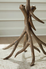 Lemkins Antiqued Gold Accent Table (Online Special Price) - Ornate Home