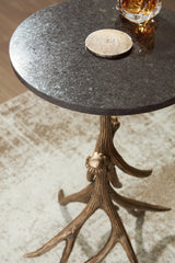 Lemkins Antiqued Gold Accent Table (Online Special Price) - Ornate Home