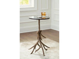 Lemkins Antiqued Gold Accent Table - Ornate Home