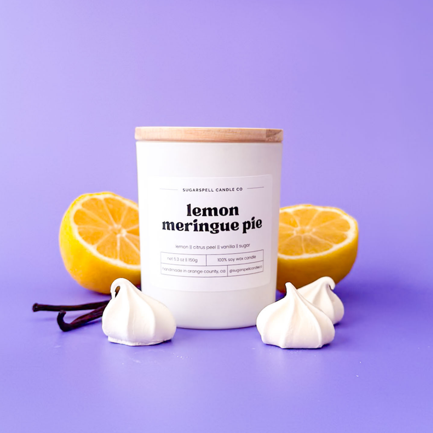 Lemon Meringue Pie 5.3oz Soy Candle - Ornate Home