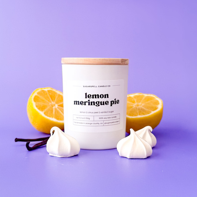 Lemon Meringue Pie 5.3oz Soy Candle - Ornate Home