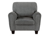 Lemond Charcoal Gray Chair - Ornate Home