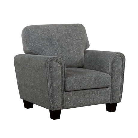Lemond Charcoal Gray Chair - Ornate Home