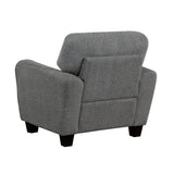 Lemond Charcoal Gray Chair - Ornate Home
