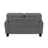 Lemond Charcoal Gray Loveseat - Ornate Home