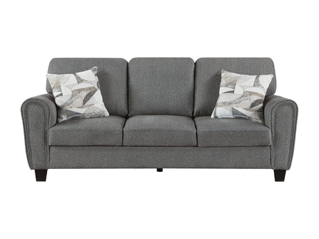 Lemond Charcoal Gray Sofa - Ornate Home