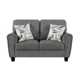 Lemond Charcoal Gray Sofa and Loveseat - Ornate Home