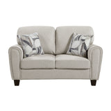Lemond Gray Sofa and Loveseat - Ornate Home