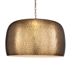 Lemont Hammered Brass 1 Light Pendant - Ornate Home