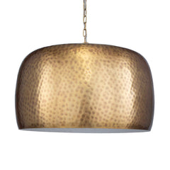 Lemont Hammered Brass 1 Light Pendant - Ornate Home