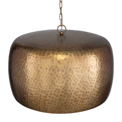 Lemont Hammered Brass 1 Light Pendant - Ornate Home