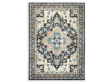 Leningston Black/Cream/Blue 5' x 7' Washable Rug (Online Special Price) - Ornate Home