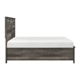 Lenior Gray Eastern King Platform Bed - Ornate Home