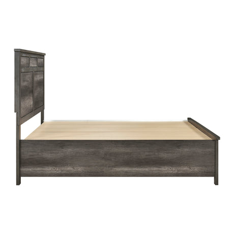 Lenior Gray Eastern King Platform Bed - Ornate Home