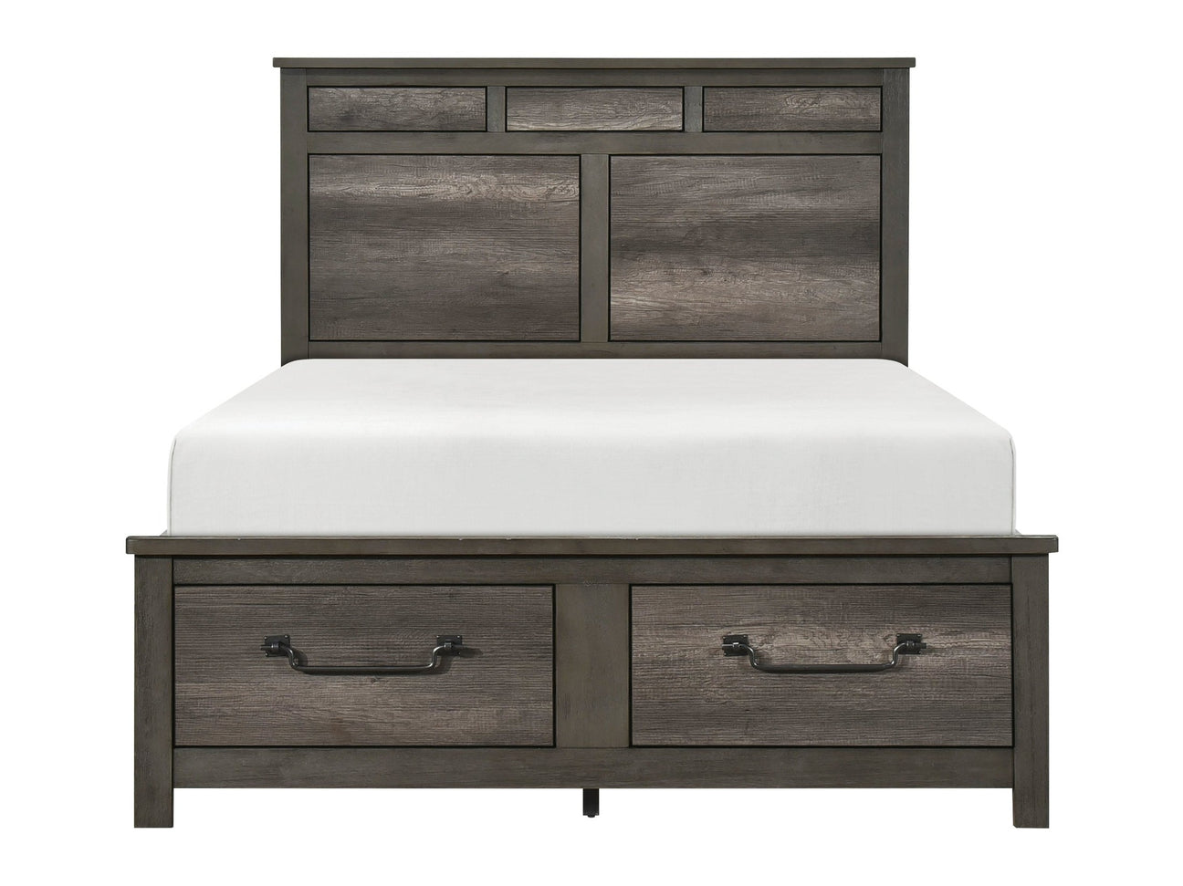 Lenior Gray Queen Platform Bed - Ornate Home