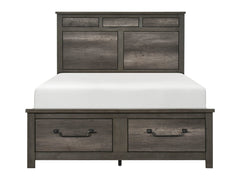 Lenior Gray Queen Platform Bed - Ornate Home