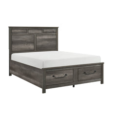 Lenior Gray Queen Platform Bed - Ornate Home